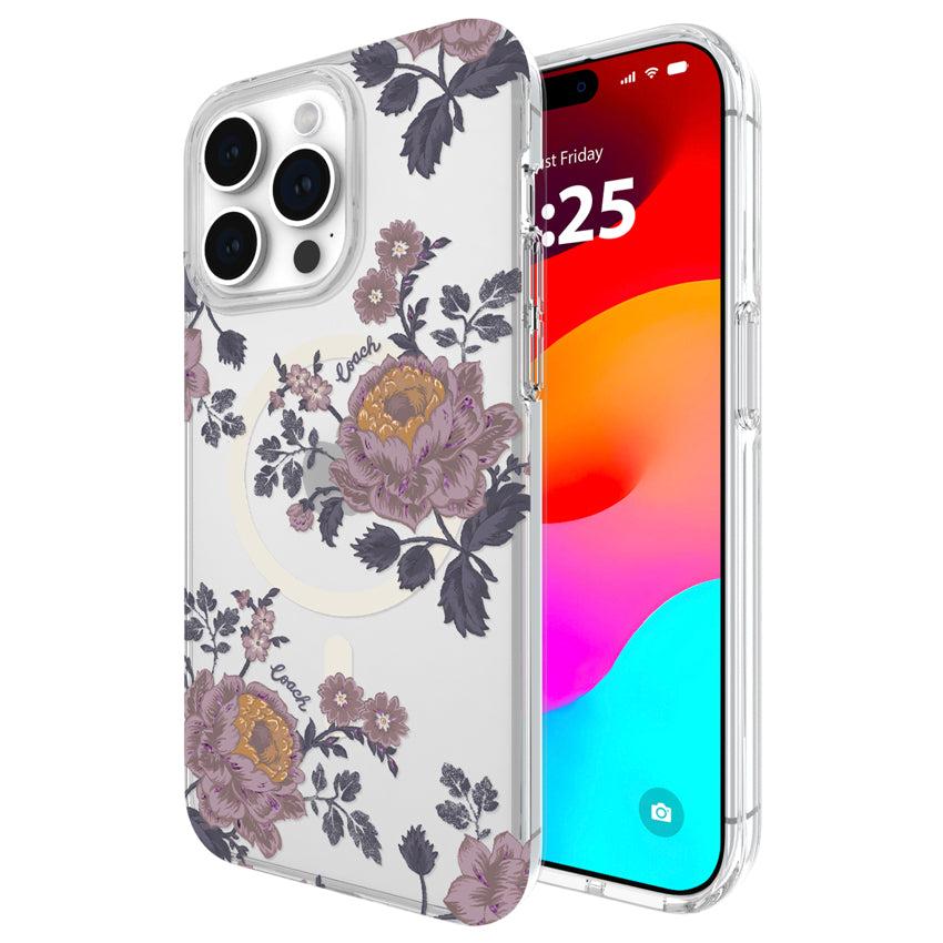 Coach Protective Case Mag for iPhone 15 Pro Max - Moody Floral