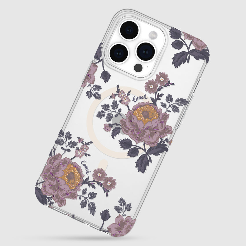 Coach Protective Case Mag for iPhone 15 Pro Max - Moody Floral
