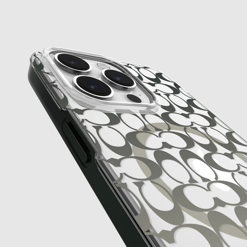 Coach Protective Case Mag for iPhone 15 Pro Max - Signature C Ombre Deep Forest
