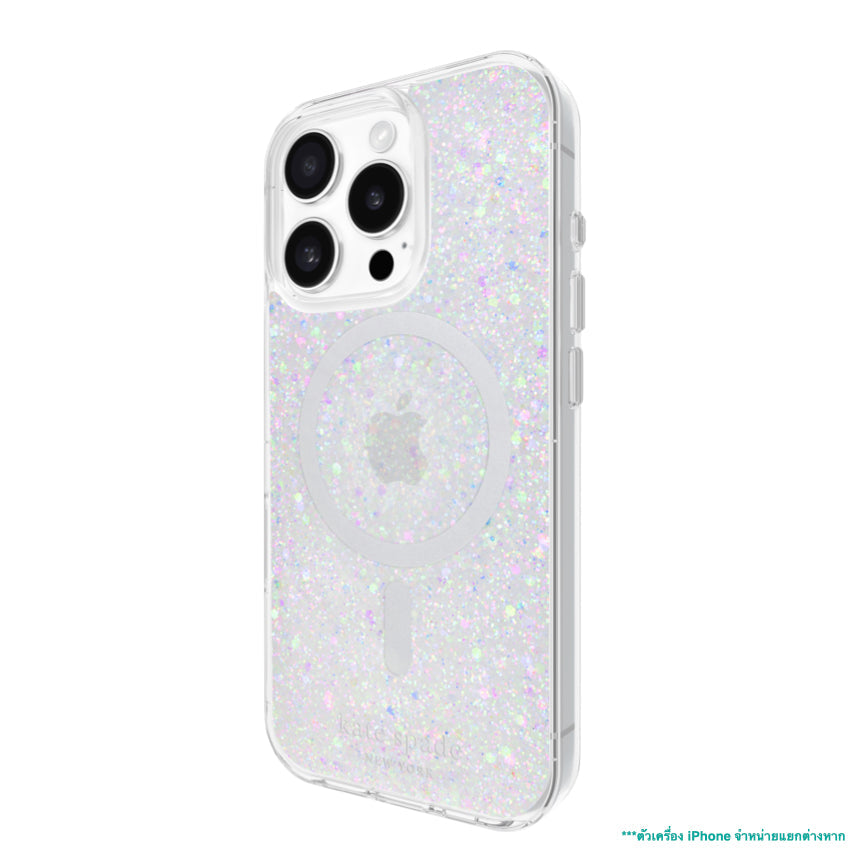 iPhone 16 Pro Case Kate Spade Prints MagSafe - Chunky Glitter Iridescent
