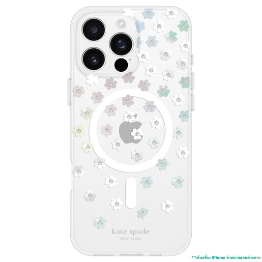 iPhone 16 Pro Max Case Kate Spade Prints MagSafe - Scattered Flowers