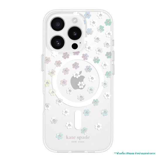 iPhone 16 Pro Case Kate Spade Prints MagSafe - Scattered Flowers