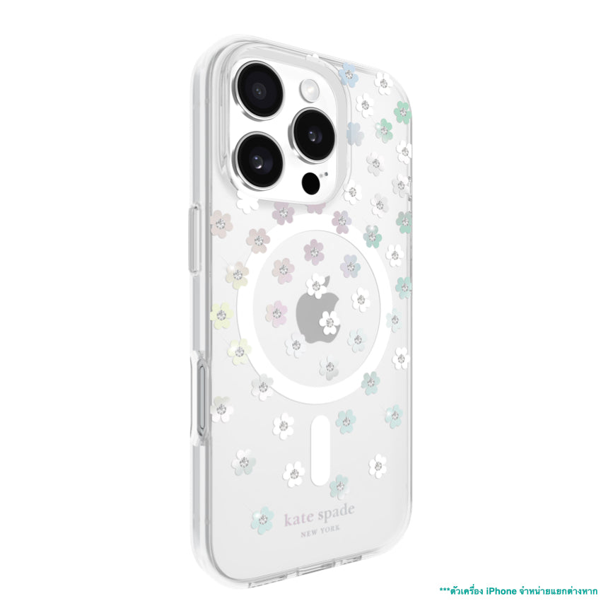 iPhone 16 Pro Case Kate Spade Prints MagSafe - Scattered Flowers
