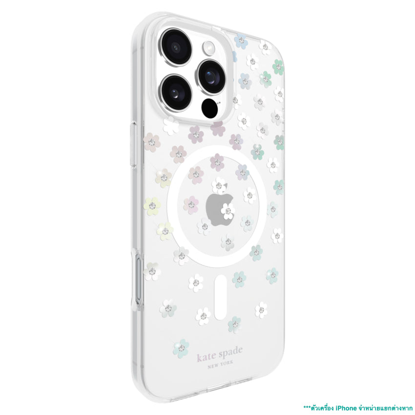 iPhone 16 Pro Max Case Kate Spade Prints MagSafe - Scattered Flowers