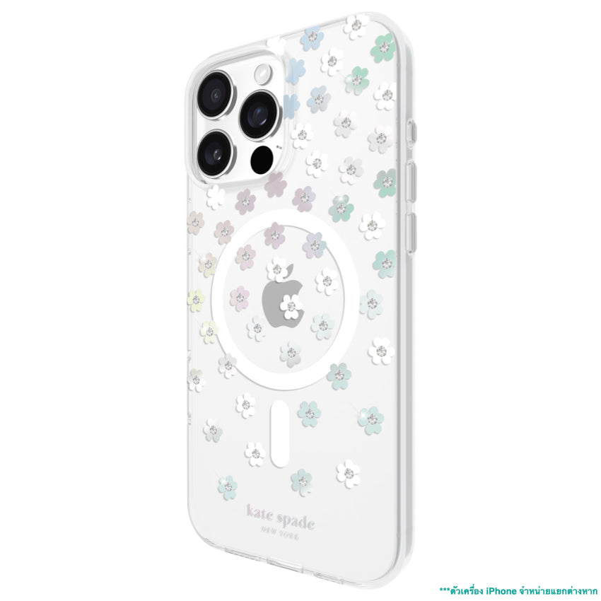 iPhone 16 Pro Max Case Kate Spade Prints MagSafe - Scattered Flowers