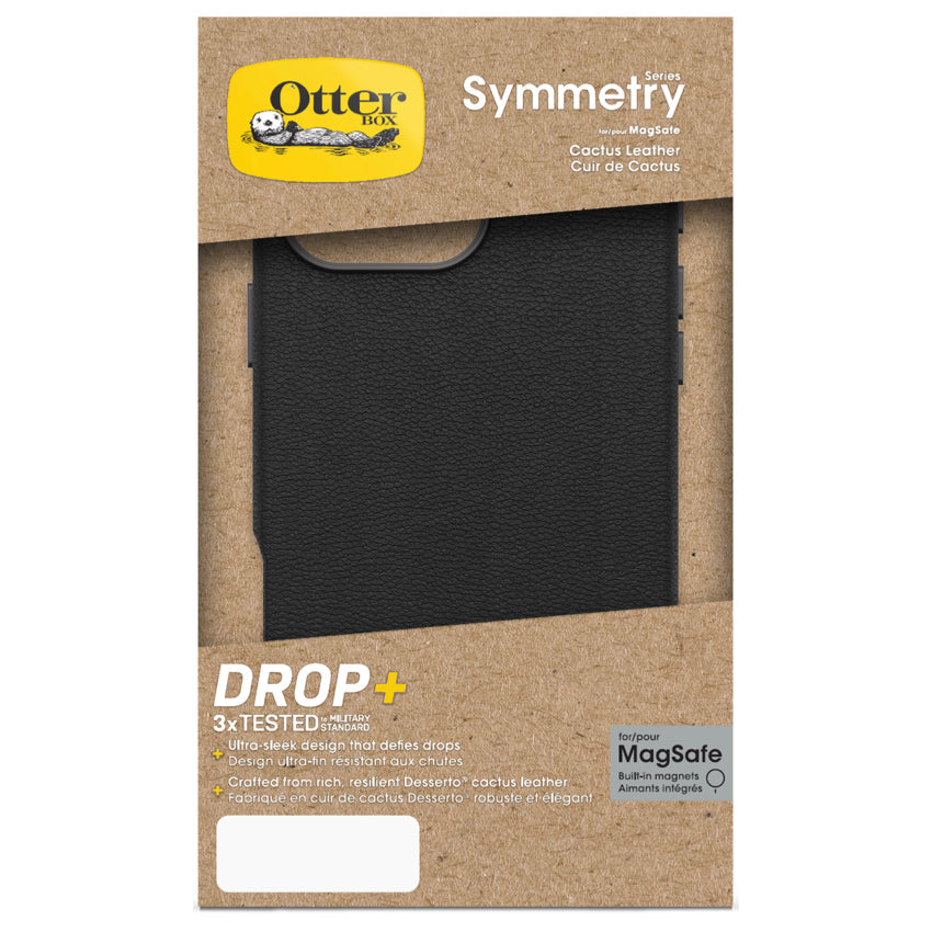 iPhone 16 Pro Max Case Otterbox Symmetry Cactus Leather - Noir Ash Black
