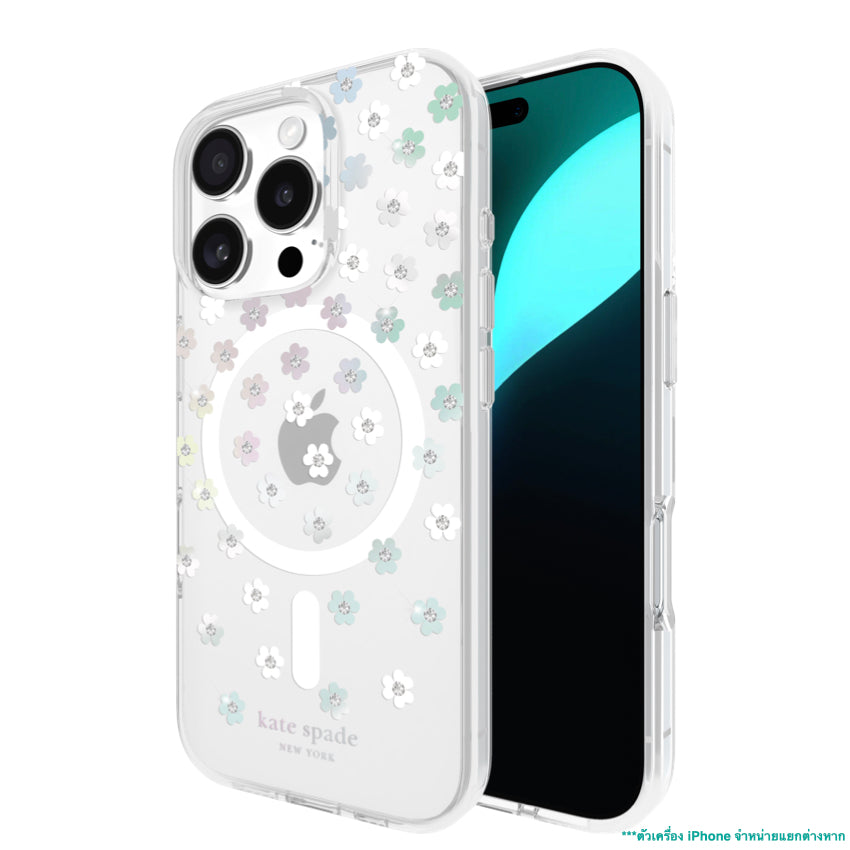 iPhone 16 Pro Case Kate Spade Prints MagSafe - Scattered Flowers