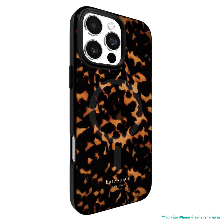 iPhone 16 Pro Max Case Kate Spade Prints MagSafe - Tortoise
