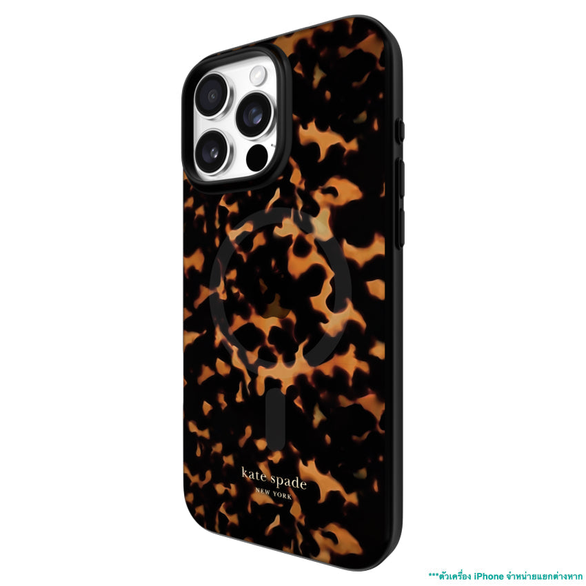 iPhone 16 Pro Max Case Kate Spade Prints MagSafe - Tortoise