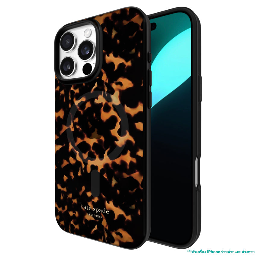 iPhone 16 Pro Max Case Kate Spade Prints MagSafe - Tortoise