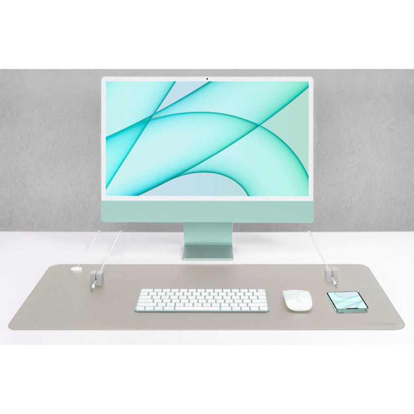 Function 101 - Desk Mat Pro Gray + 2 Gray Cable Blocks