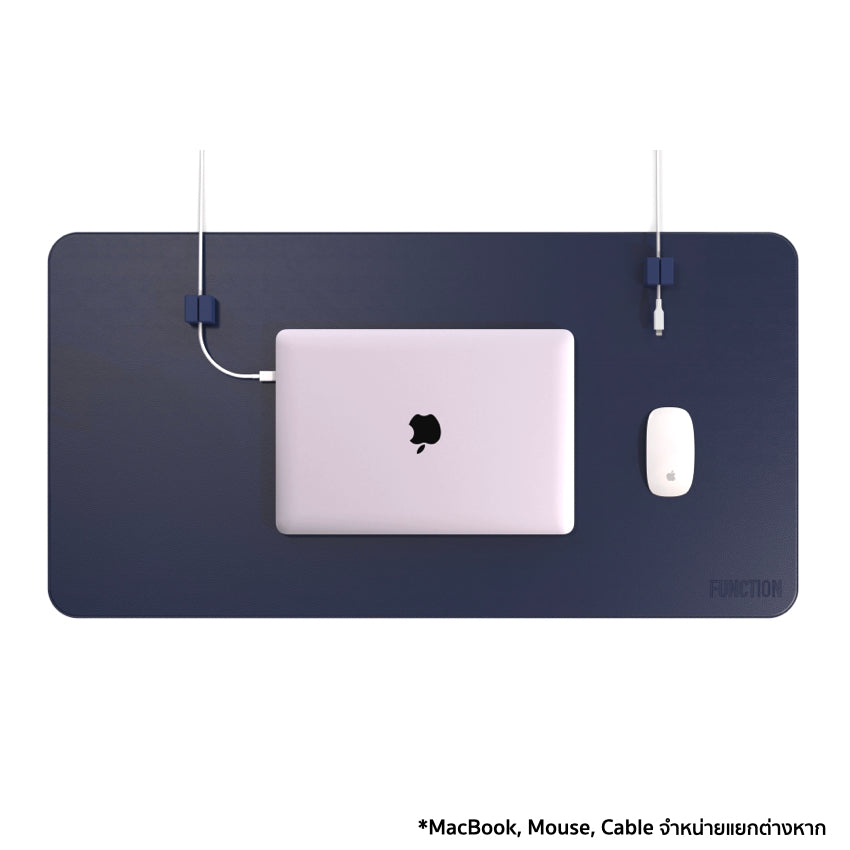 Function 101 - Desk Mat Pro Navy + 2 Navy Cable Blocks