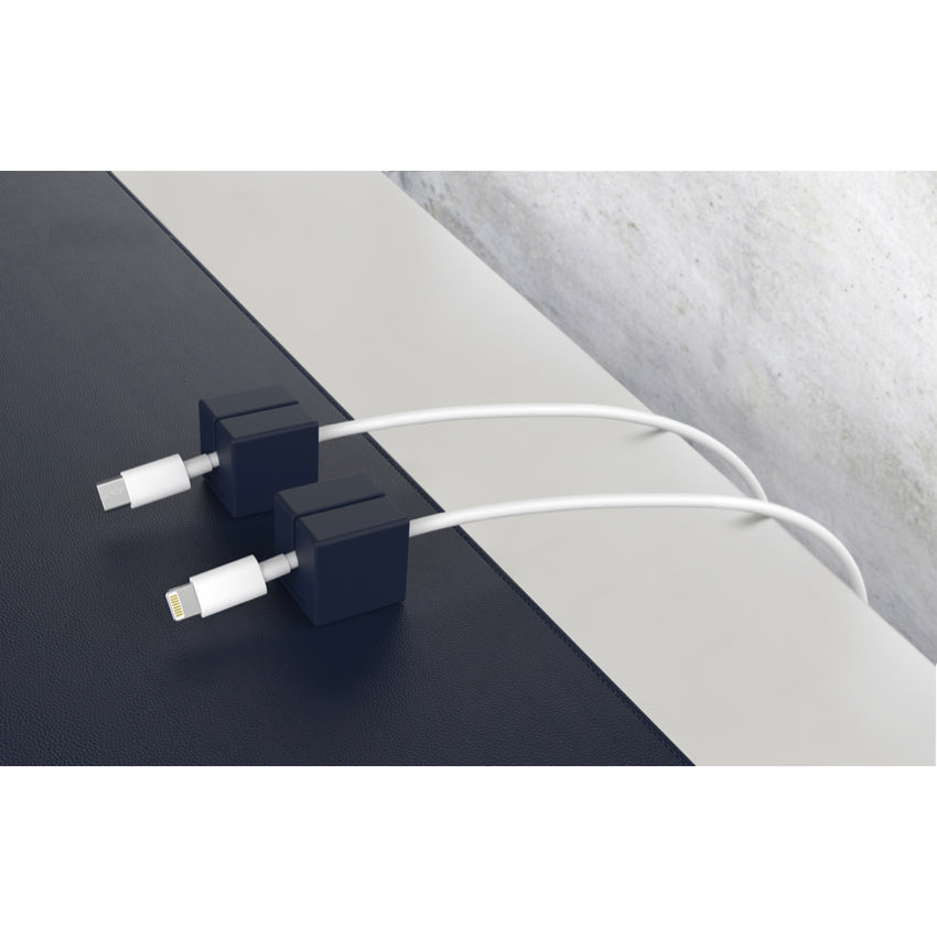 Function 101 - Desk Mat Pro Navy + 2 Navy Cable Blocks