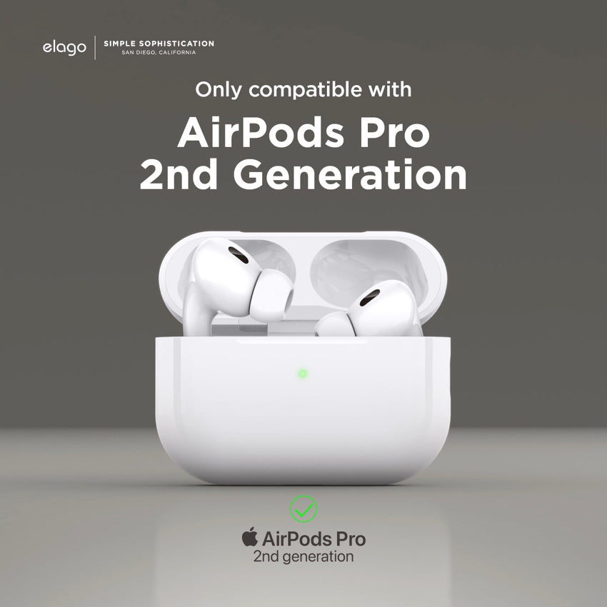 AirPods Pro 2 Case Elago Armor with Round Strap - Black