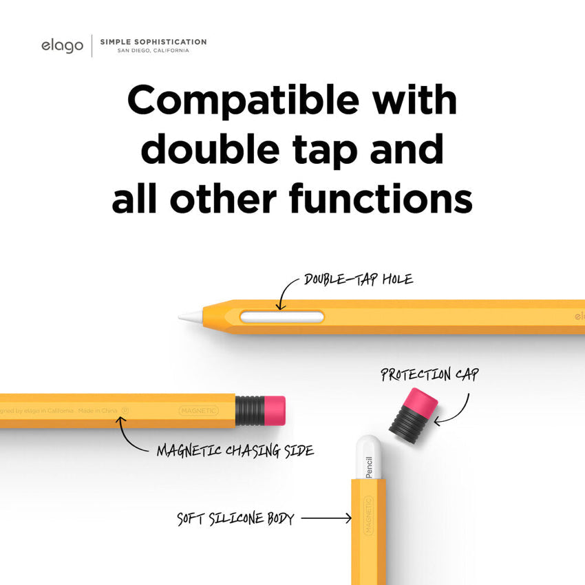 Elago Classic Case for Apple Pencil 2nd Generation - Yellow