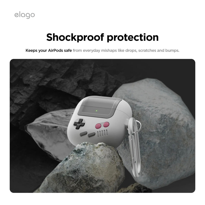 Elago AW5 case for AirPods G4 - Light Grey