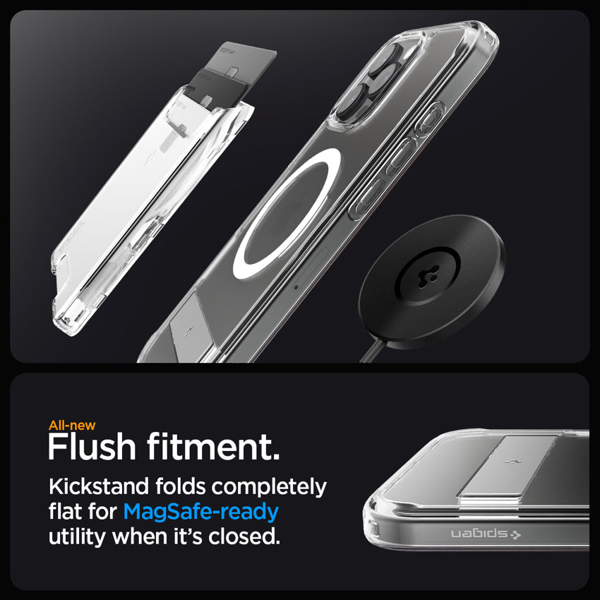 iPhone 16 Pro Max Case Spigen Slim Armor Essential S Magfit - Crystal Clear