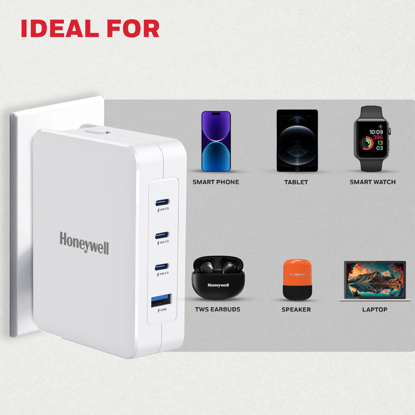 Honeywell Zest Charger - GaN 100W-White