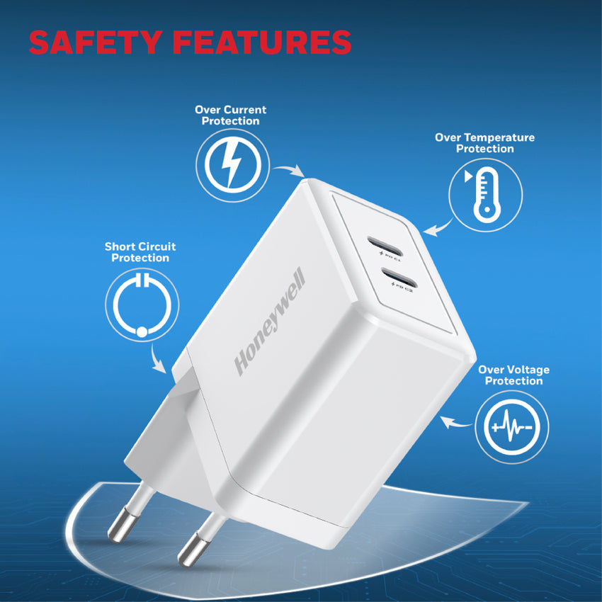 Honeywell Zest Charger - GaN 45W-White