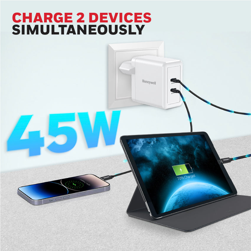Honeywell Zest Charger - GaN 45W-White
