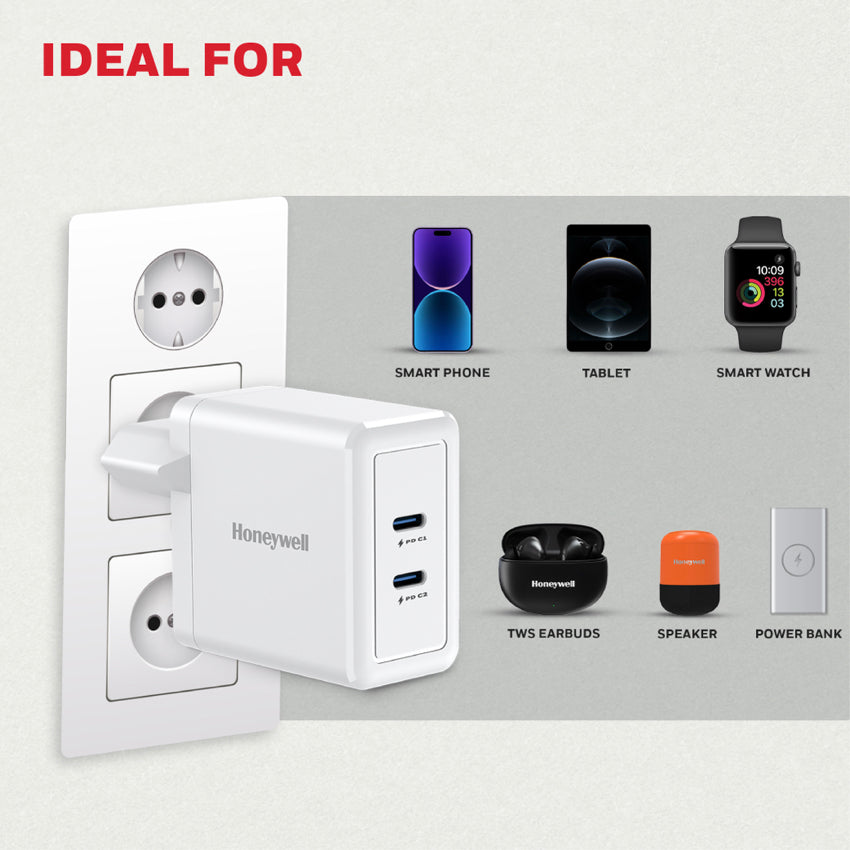 Honeywell Zest Charger - GaN 45W-White