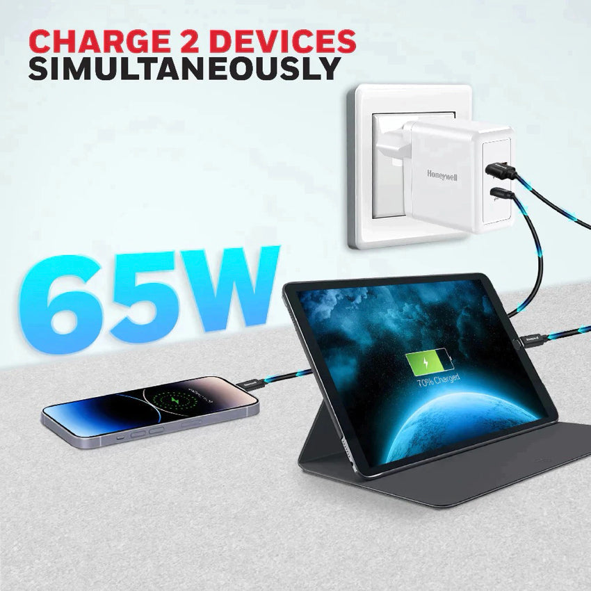 Honeywell Zest Charger - GaN 65W-White