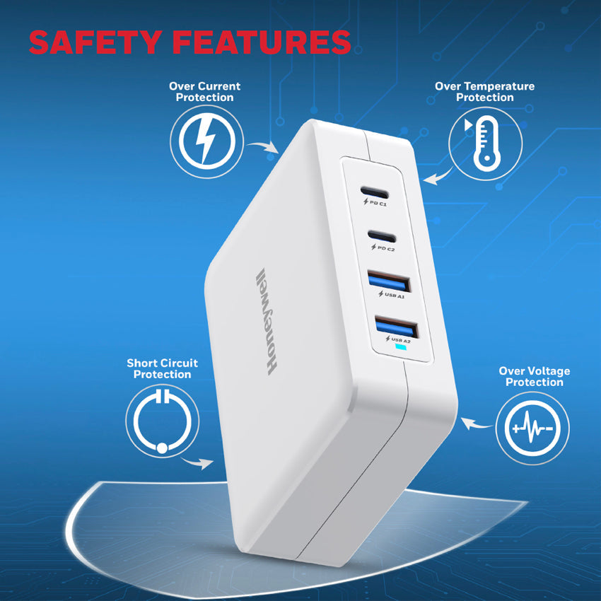 Honeywell Zest Charger - GaN 140W-White
