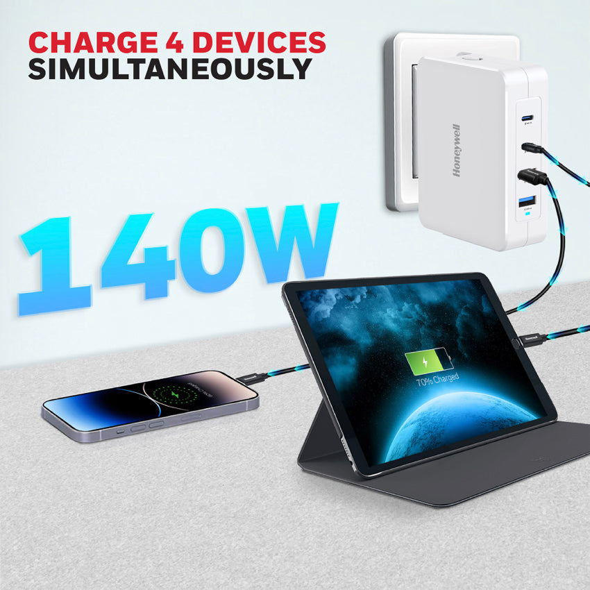 Honeywell Zest Charger - GaN 140W-White