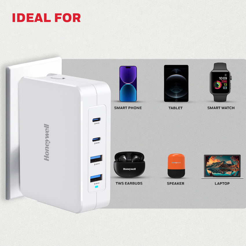 Honeywell Zest Charger - GaN 140W-White