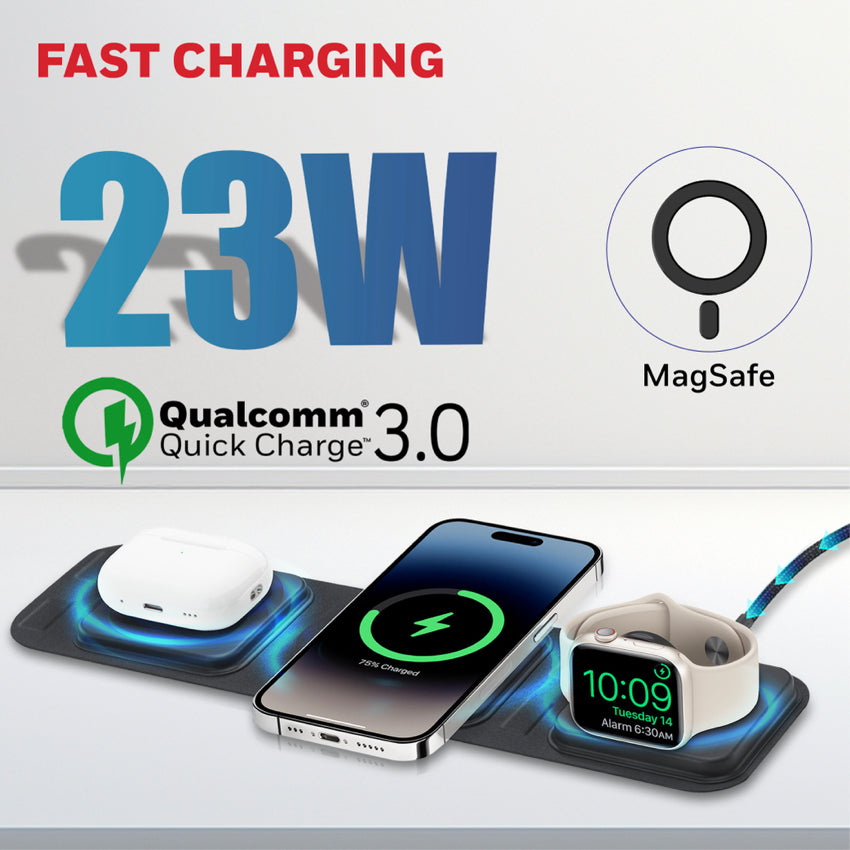 Honeywell Zest Wireless 3 in 1 Foldable Charger