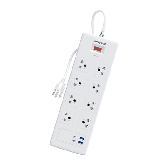 Honeywell 8 Outlet Surge Protector with 2 Type C with PD and 2 USB