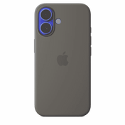 Apple Silicone Case MagSafe iPhone 16 - Stone Gray