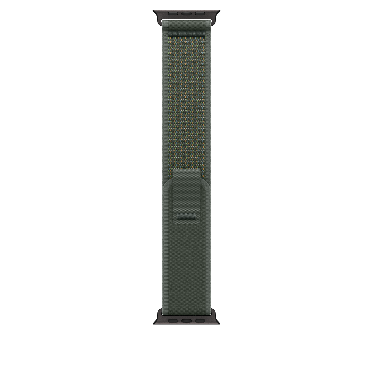 Apple Watch Band 49mm Green Trail Loop - M/L - Black Titanium Finish