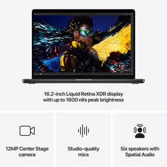 16-inch MacBook Pro: Apple M4 Pro chip with 14‑core CPU and 20‑core GPU, 512GB SSD - Space Black (ENG)