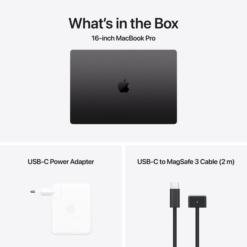 16-inch MacBook Pro: Apple M4 Pro chip with 14‑core CPU and 20‑core GPU, 512GB SSD - Space Black (ENG)