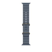 49mm Anchor Blue Ocean Band - Natural Titanium Finish