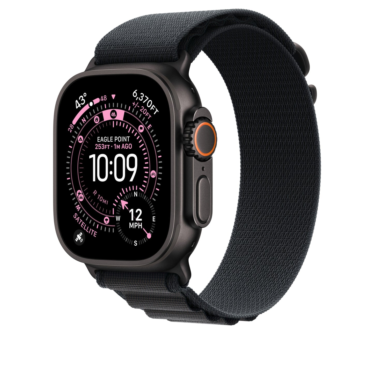49mm Black Alpine Loop - Large - Black Titanium Finish