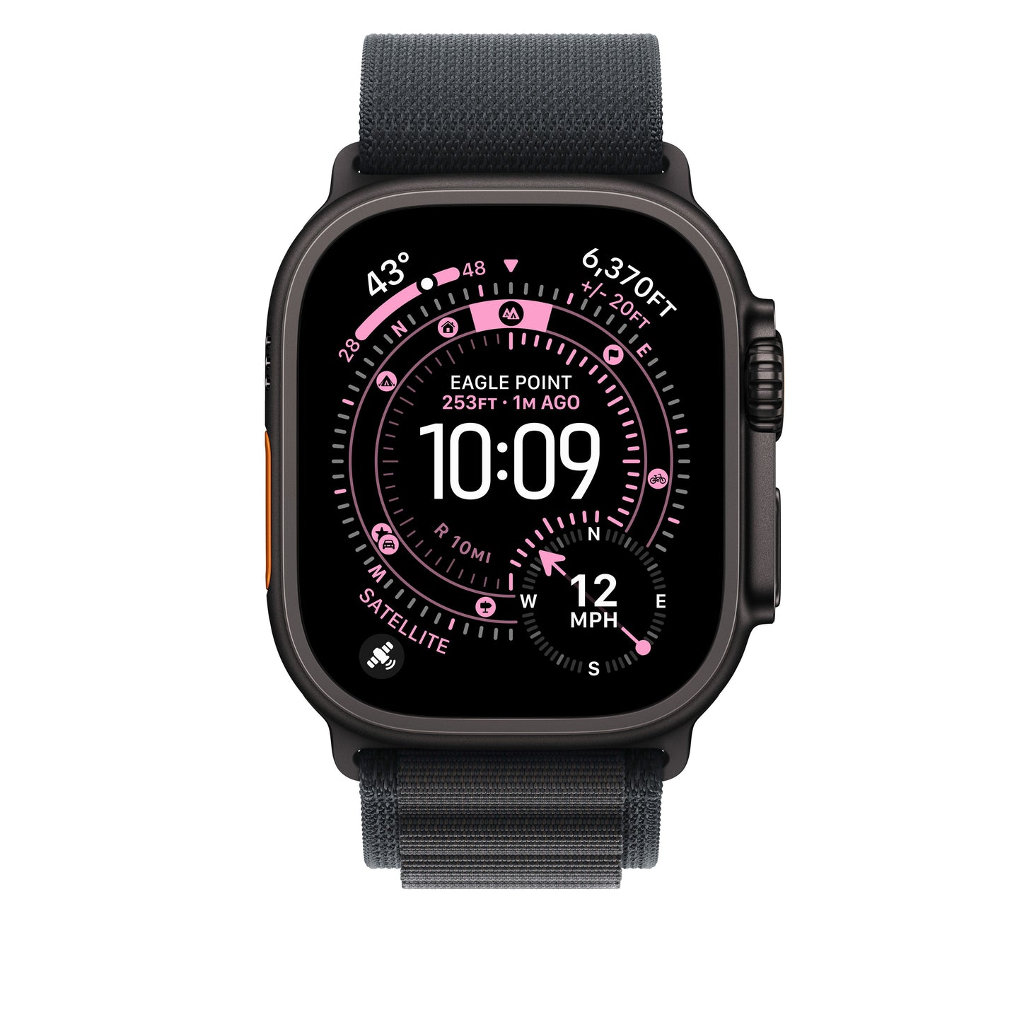 49mm Black Alpine Loop - Large - Black Titanium Finish