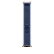 49mm Blue/Bright Blue Trail Loop – S/M - Natural Titanium Finish