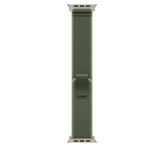49mm Green/Neon Trail Loop – S/M - Natural Titanium Finish