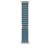49mm Light Blue Alpine Loop - Medium - Natural Titanium Finish