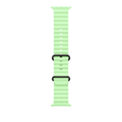 49mm Neon Green Ocean Band - Black Titanium Finish