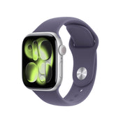 Apple Watch Series 11 GPS + Cellular 42mm Silver Aluminium Case with Purple Fog Sport Band - M/L