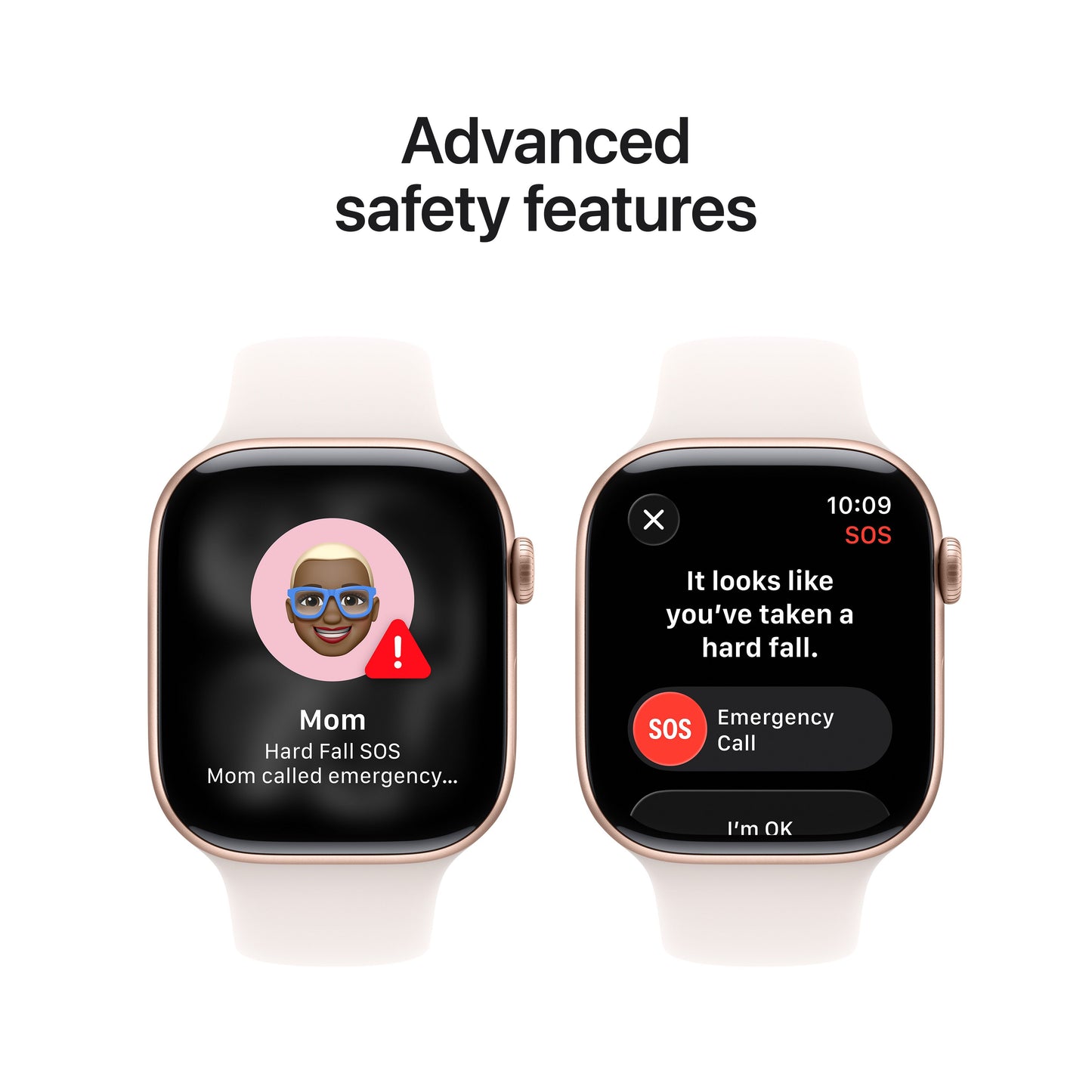Apple Watch Series 11 GPS 46mm Rose Gold Aluminium Case with Light Blush Sport Band - S/M