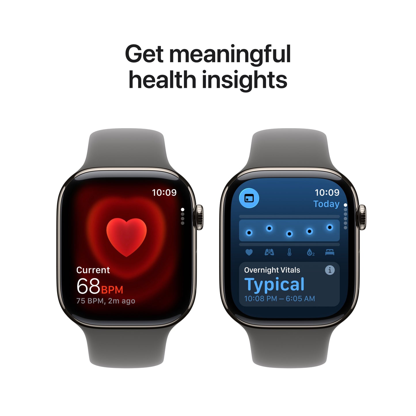 Apple Watch Series 11 GPS + Cellular 46mm Natural Titanium Case with Stone Grey Sport Band - M/L