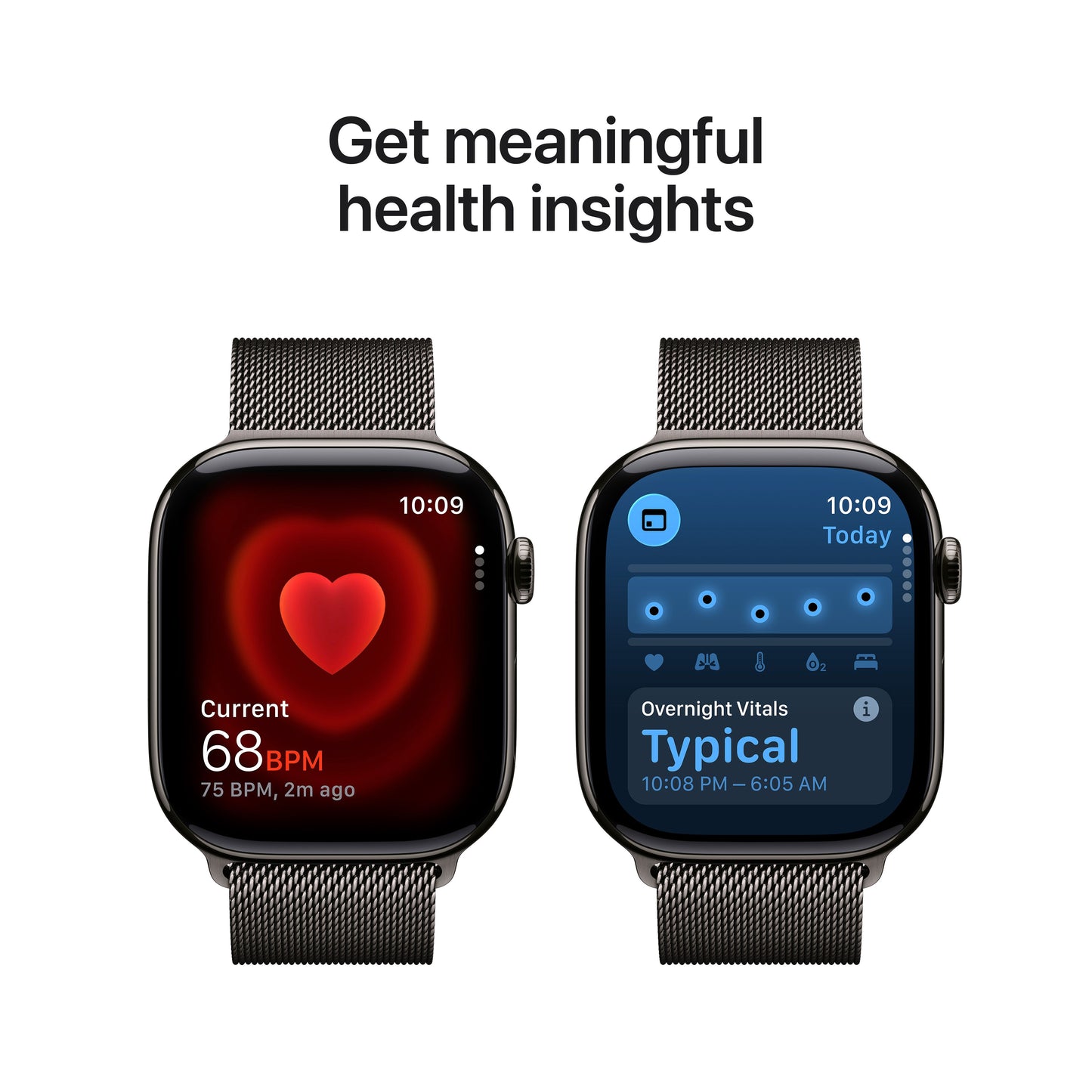 Apple Watch Series 11 GPS + Cellular 46mm Slate Titanium Case with Slate Milanese Loop - M/L