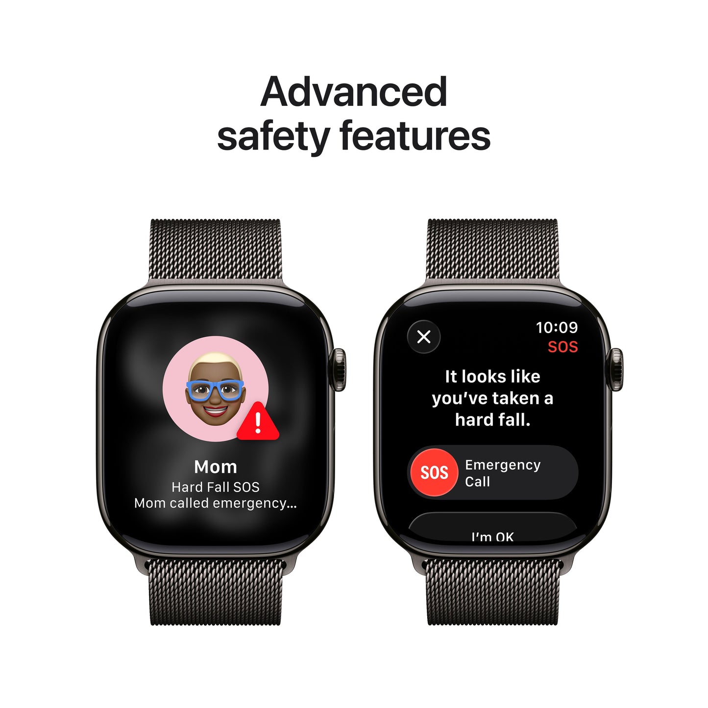 Apple Watch Series 11 GPS + Cellular 46mm Slate Titanium Case with Slate Milanese Loop - M/L