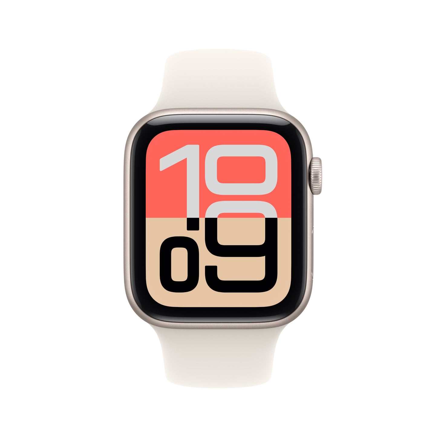 Apple Watch SE 3 GPS + Cellular 44mm Starlight Aluminium Case with Starlight Sport Band - M/L