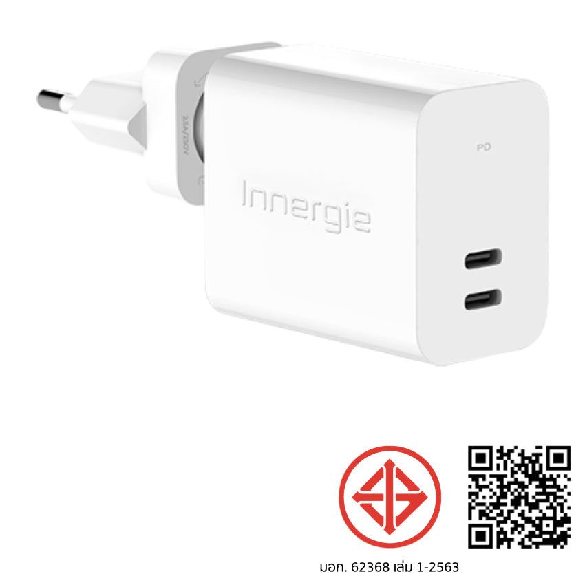 Innergie C6 Duo II USB-C Power Adapter-TH Plug