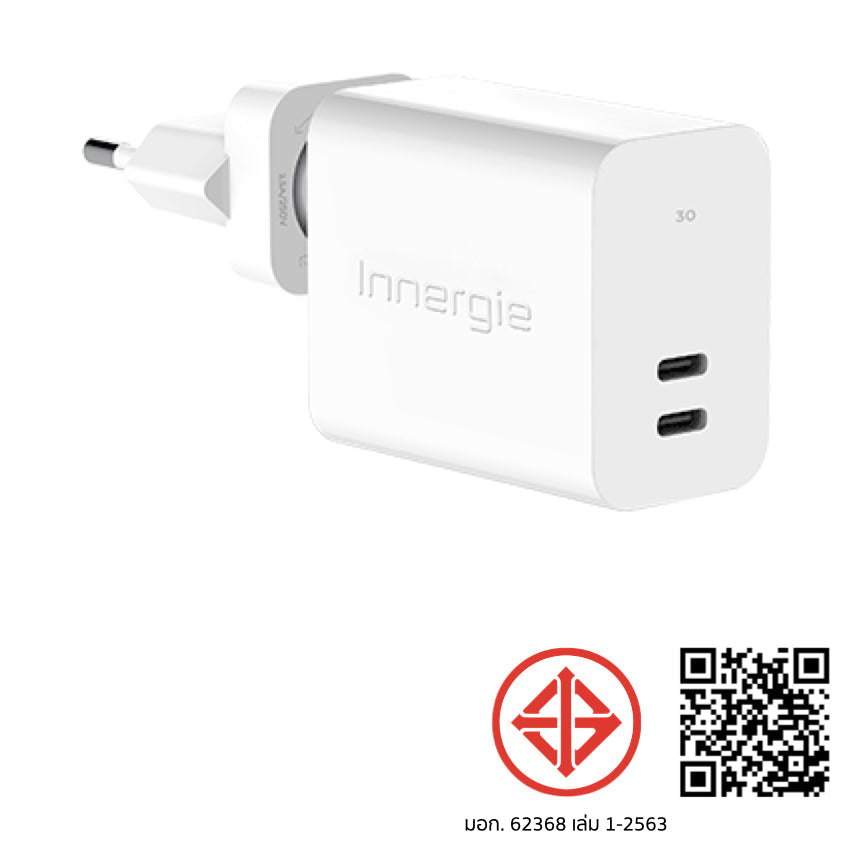 Innergie C3 Duo USB-C Power Adapter-TH Plug